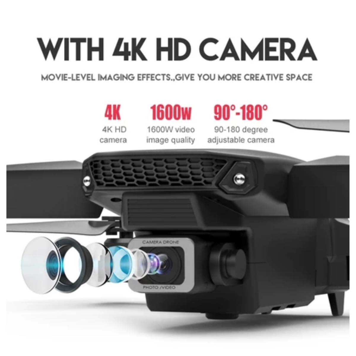 Miniatura 7 de Dron E88 pro max plegable